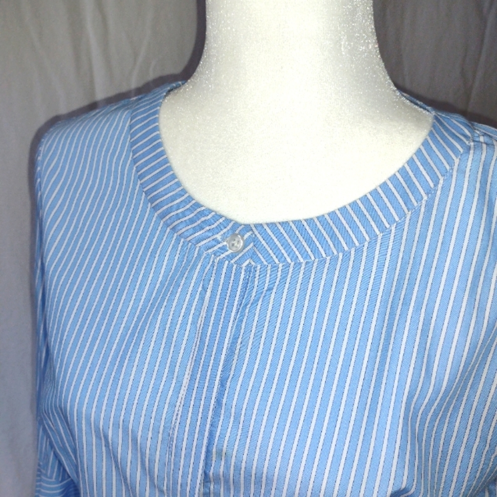 Milly Striped Button Down Size 8 - Picture 2 of 7